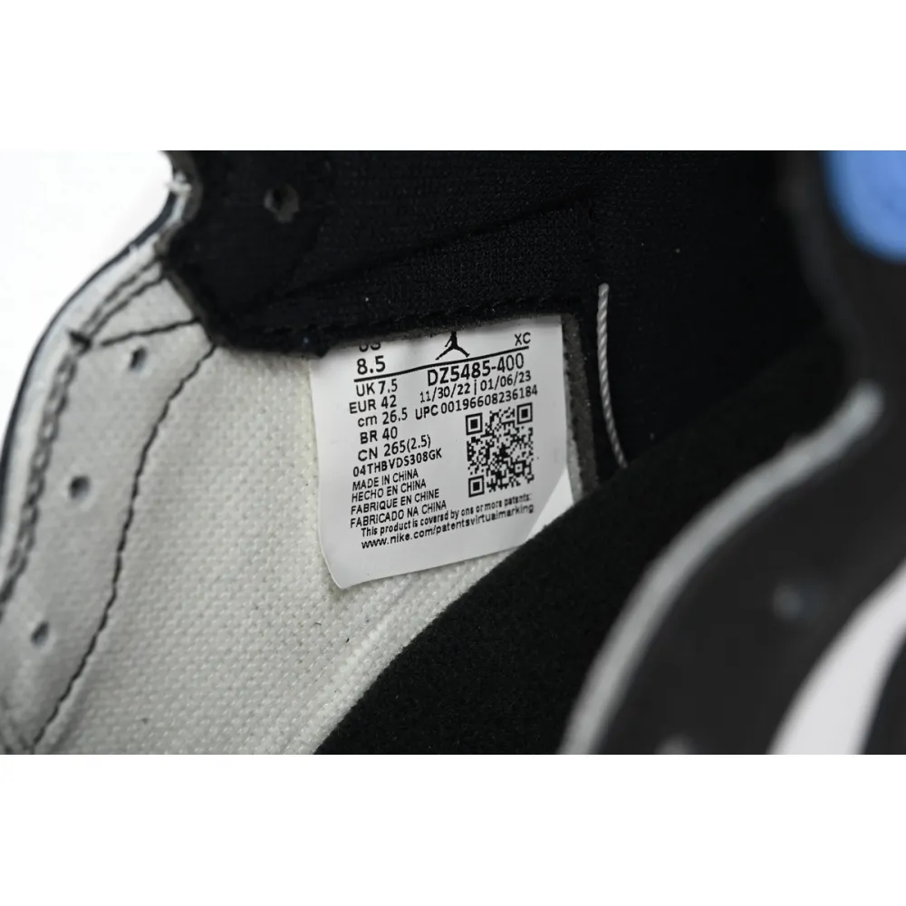 TOP Version Air Jordan 1 High OG UNC Toe DZ5485-400
