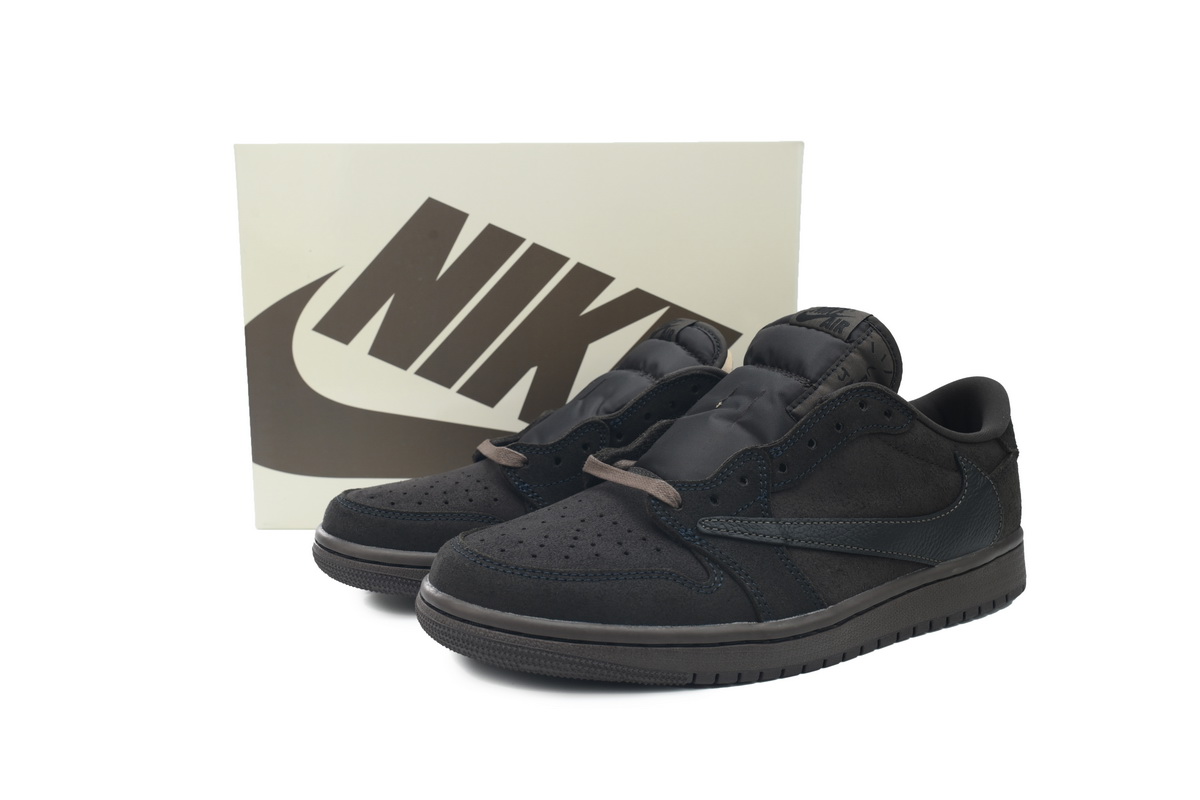TOP Version Travis Scott x Air Jordan 1 Retro Low OG SP Velvet Brown DM7866-202