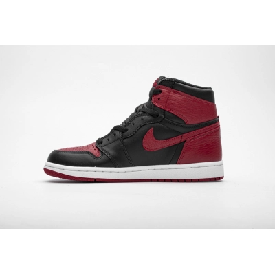 TOP Version Air Jordan 1 High Banned 555088-001  01