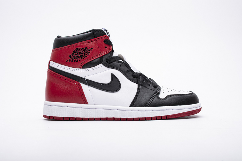 TOP Version Air Jordan 1 High OG Black Toe 555088-125