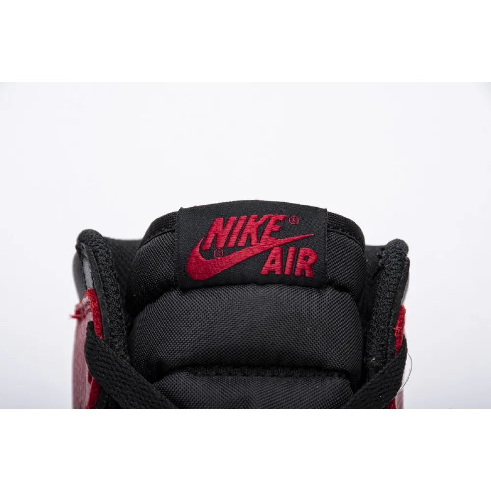 TOP Version Air Jordan 1 High OG Bred Toe 555088-610
