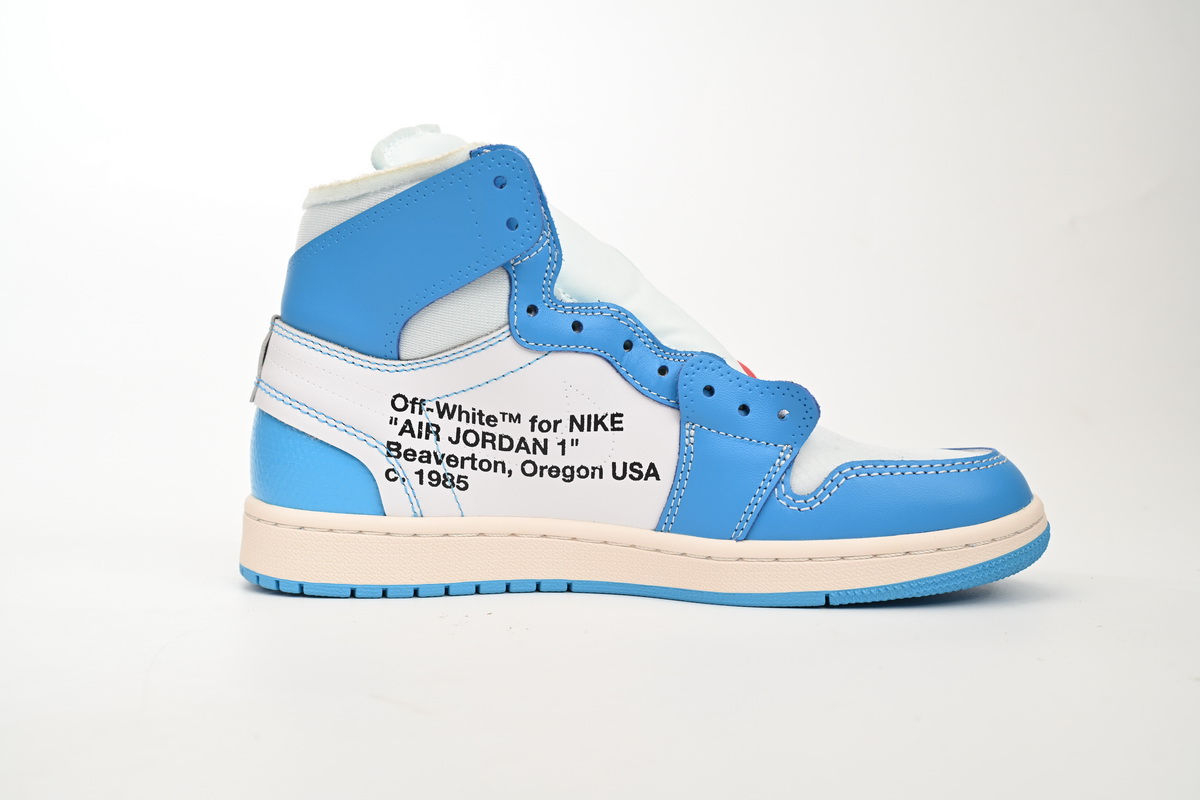 TOP Version Off White x Air Jordan 1 UNC AQ0818-148