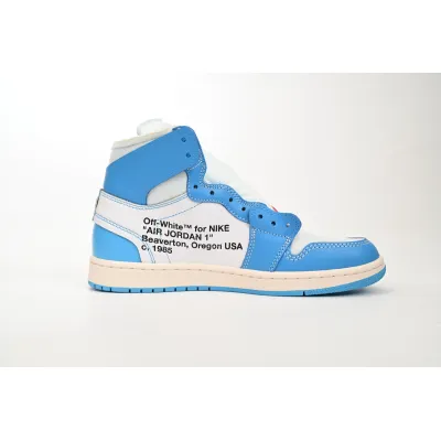 TOP Version Off White x Air Jordan 1 UNC AQ0818-148 02