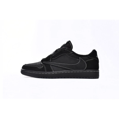 TOP Version Travis Scott x Air Jordan 1 Low OG SP Black Phantom DM7866-001 01