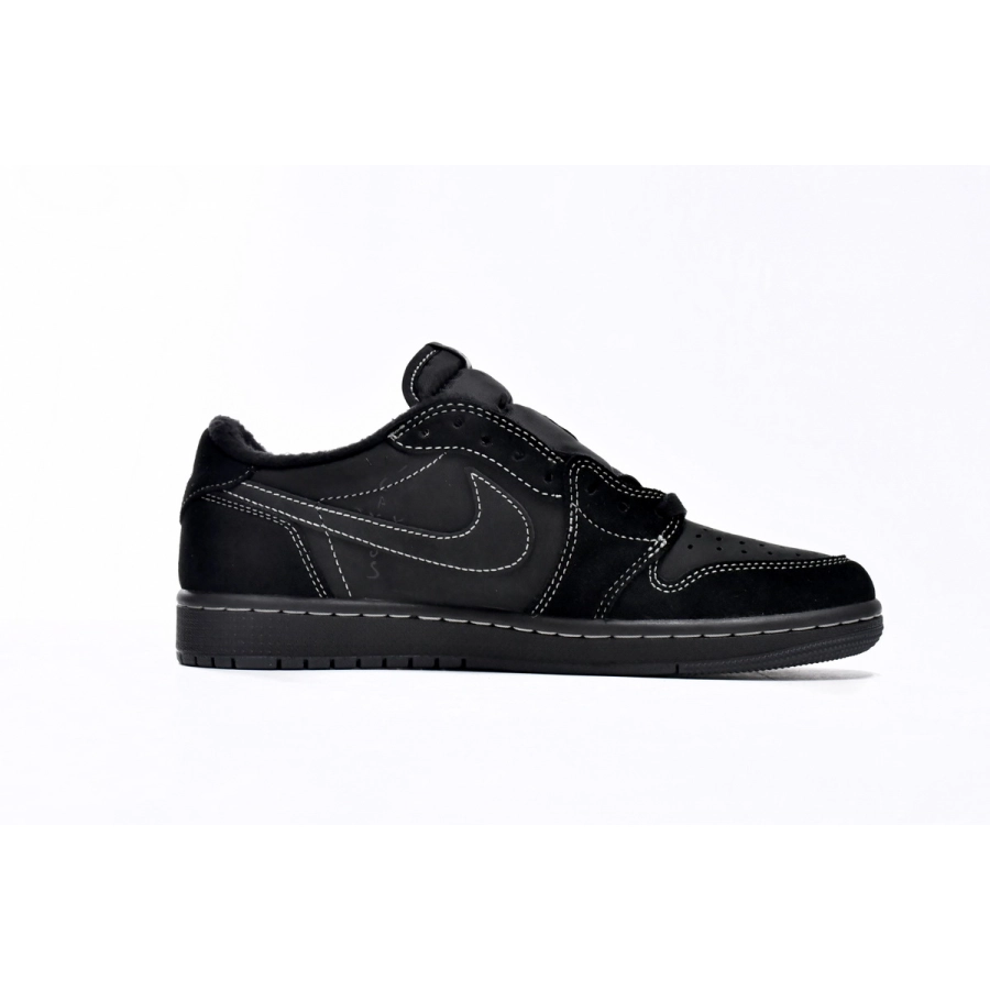 TOP Version Travis Scott x Air Jordan 1 Low OG SP Black Phantom DM7866-001