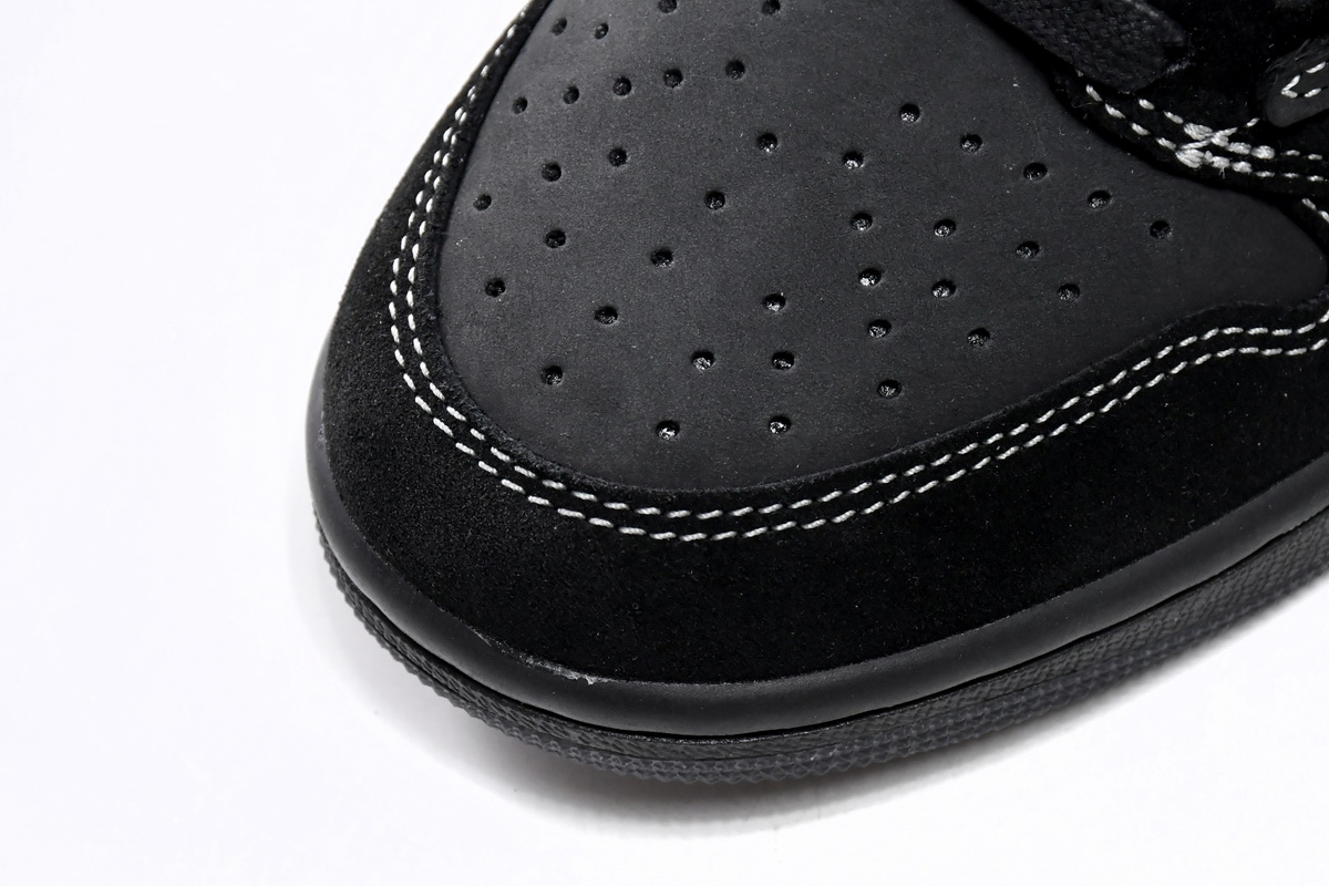 TOP Version Travis Scott x Air Jordan 1 Low OG SP Black Phantom DM7866-001