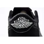TOP Version Travis Scott x Air Jordan 1 Low OG SP Black Phantom DM7866-001