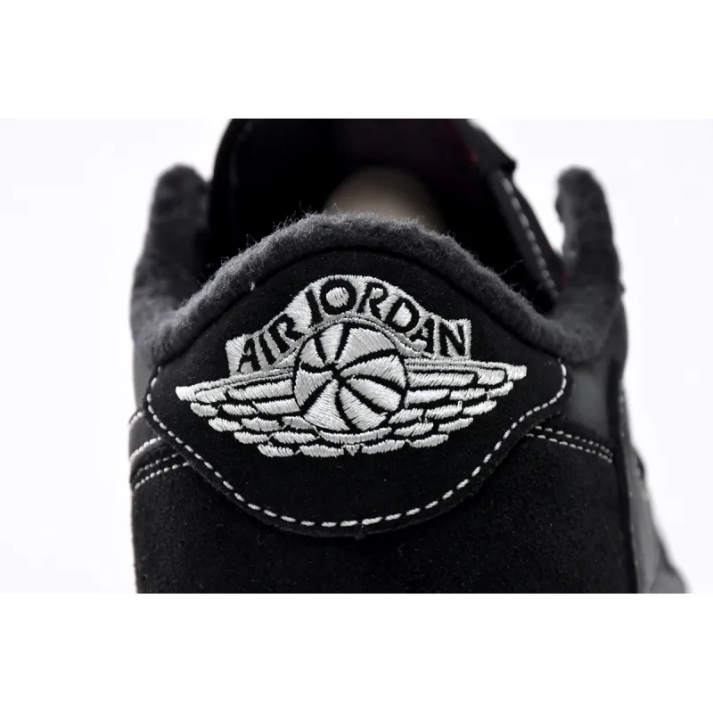 TOP Version Travis Scott x Air Jordan 1 Low OG SP Black Phantom DM7866-001