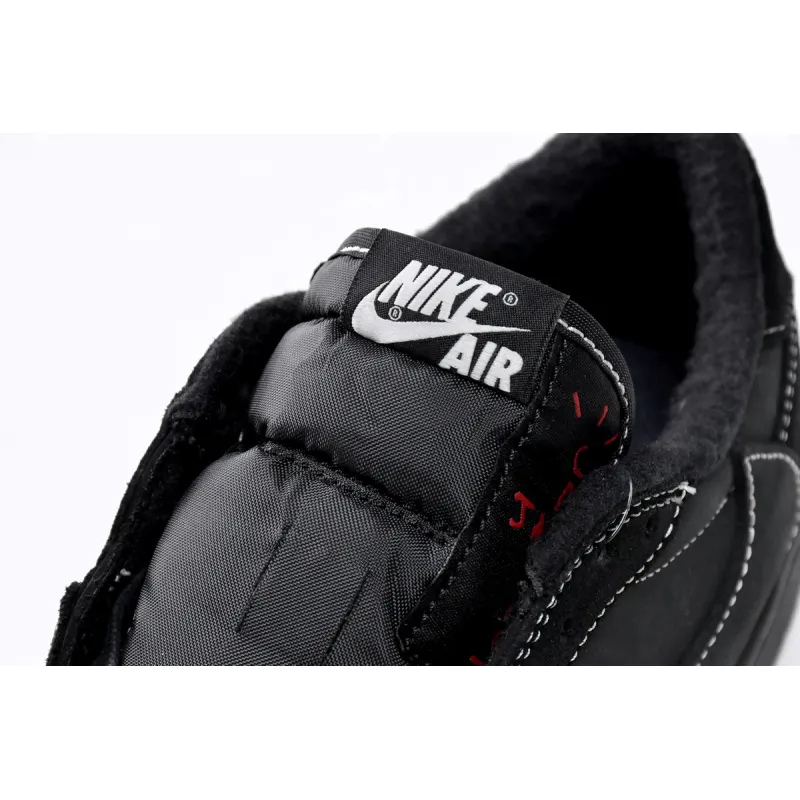 TOP Version Travis Scott x Air Jordan 1 Low OG SP Black Phantom DM7866-001
