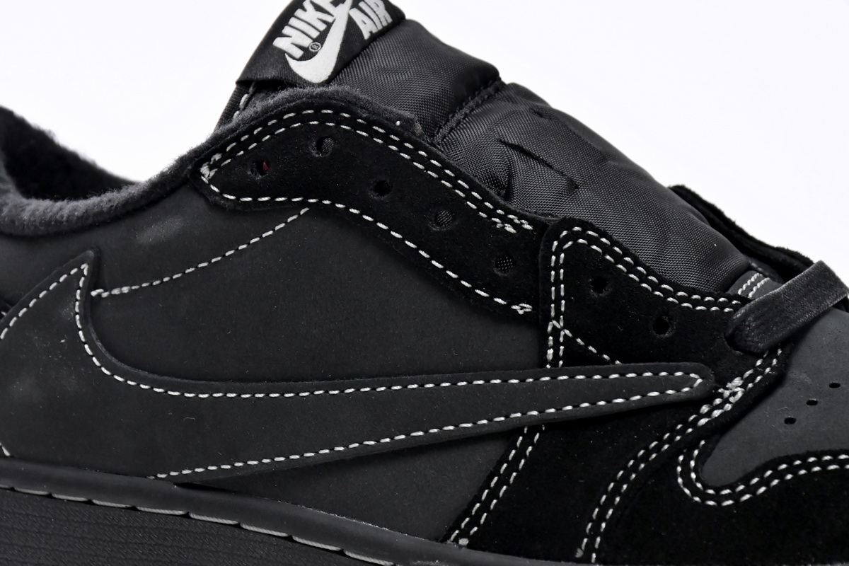 TOP Version Travis Scott x Air Jordan 1 Low OG SP Black Phantom DM7866-001
