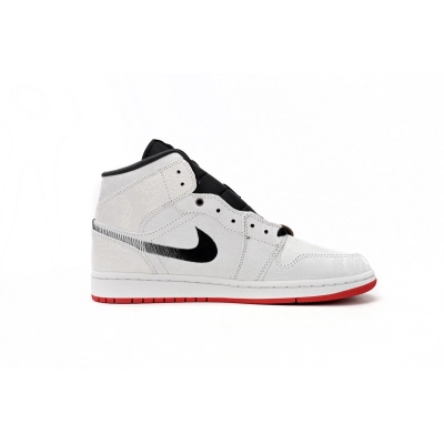 TOP Version Edison Chen x Air Jordan 1 Mid SE Fearless CU2804-100 02