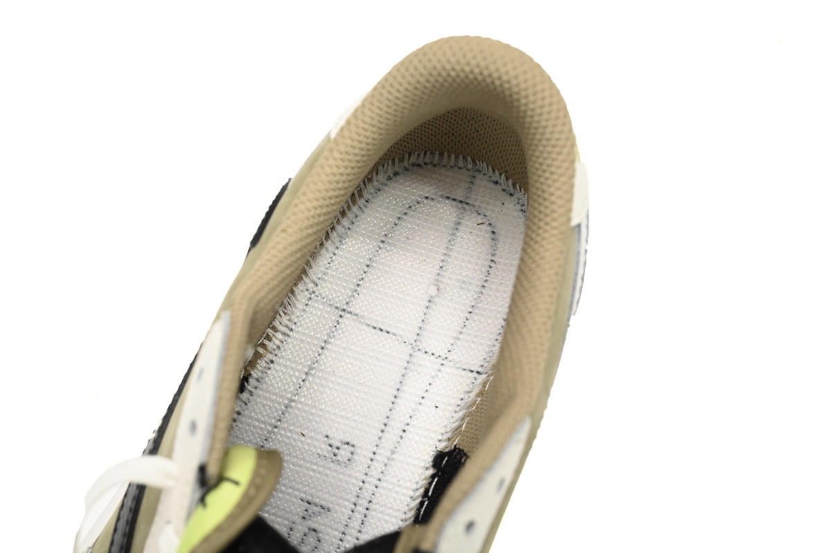 TOP Version Travis Scott x Air Jordan 1 Low Black, White, Green FZ3124-200