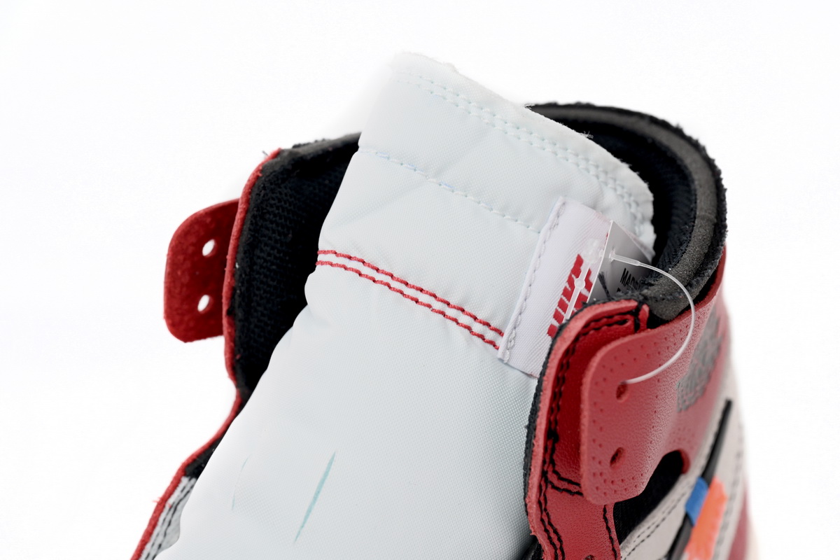 TOP Version OFF-WHITE x Air Jordan 1 High OG 10X Chicago AA3834-101