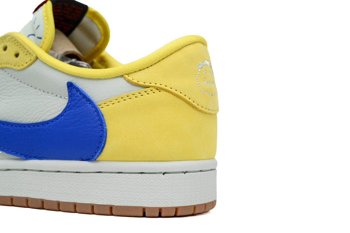 TOP Version Travis Scott x Air Jordan 1 Low OG Canary DZ4137-700