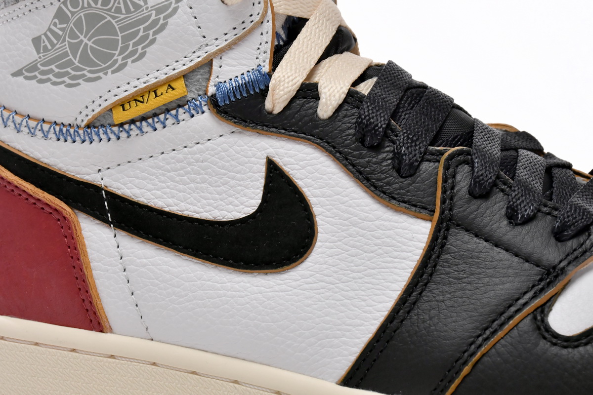 TOP Version Union X Air Jordan 1 OG Hi Retro Black Toe BV1300-106