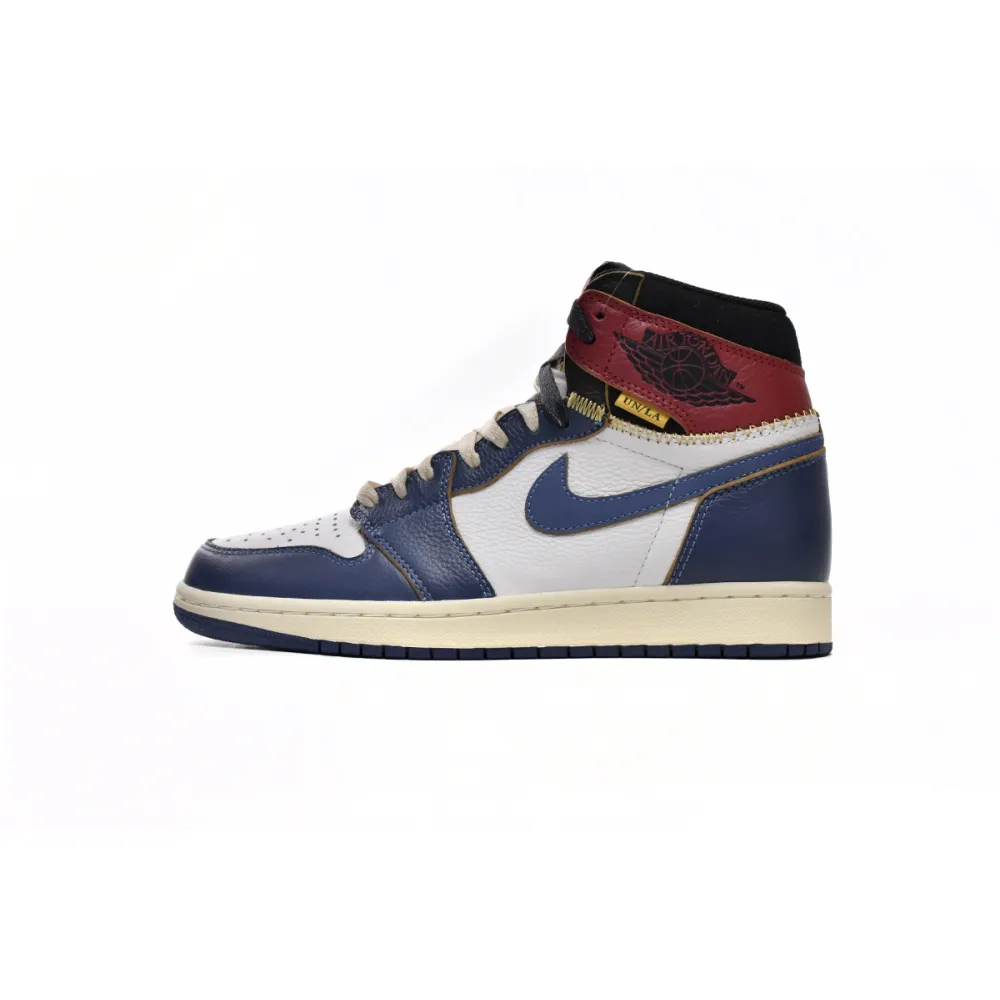 TOP Version Union X Air Jordan 1 OG Hi Retro Blue Toe BV1300-146