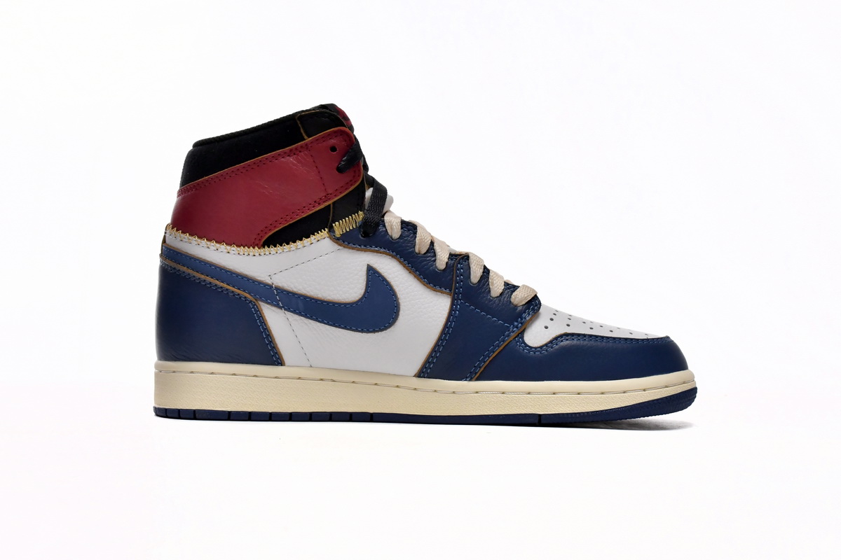 TOP Version Union X Air Jordan 1 OG Hi Retro Blue Toe BV1300-146
