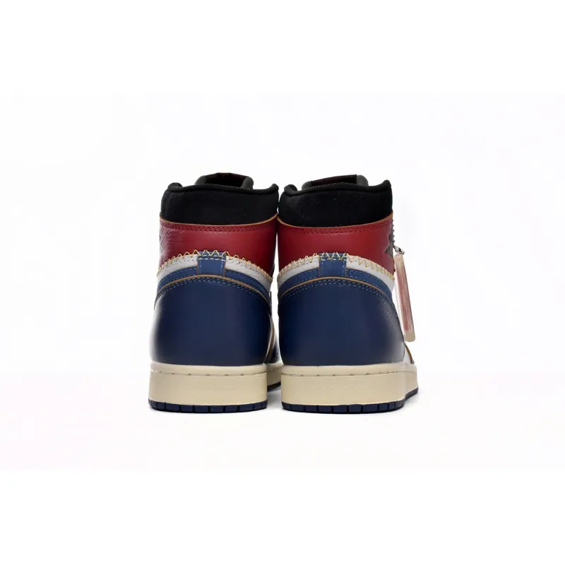 TOP Version Union X Air Jordan 1 OG Hi Retro Blue Toe BV1300-146