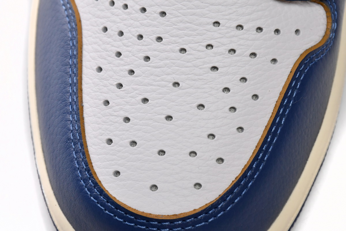 TOP Version Union X Air Jordan 1 OG Hi Retro Blue Toe BV1300-146