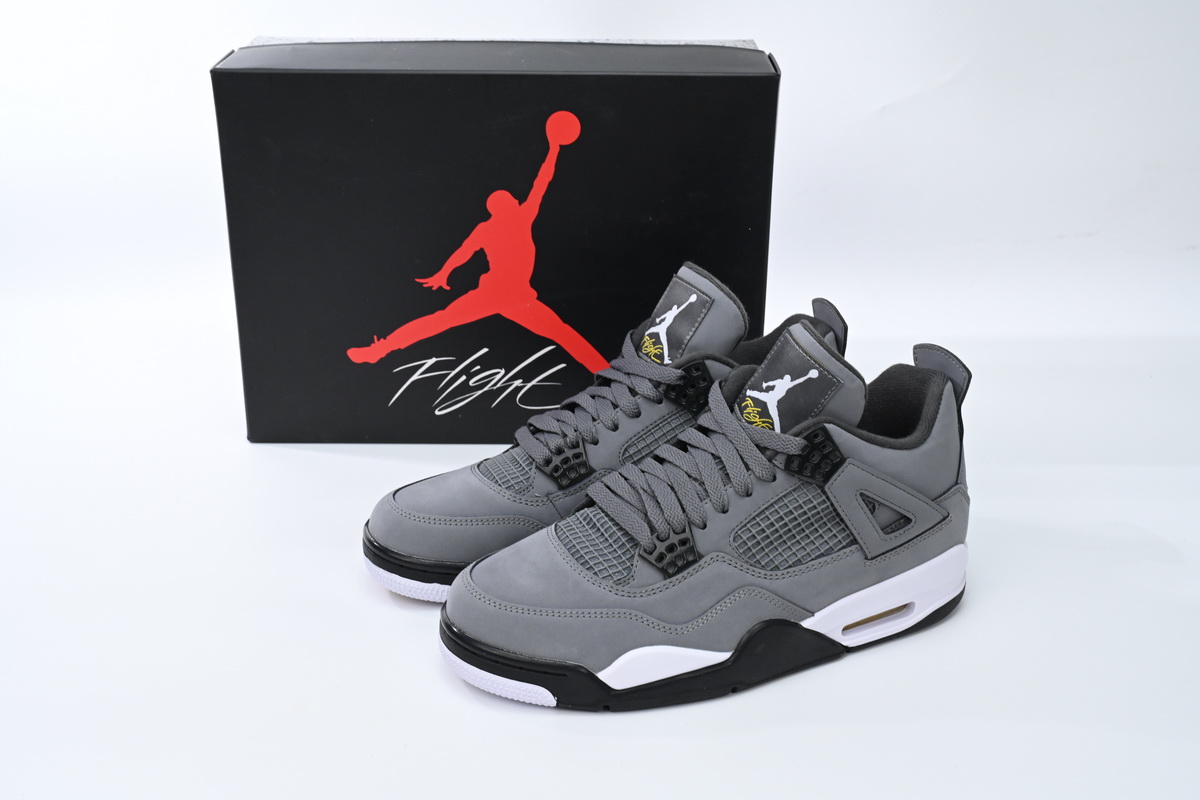 TOP Version  Air Jordan 4 Retro Cool Grey 308497-007 