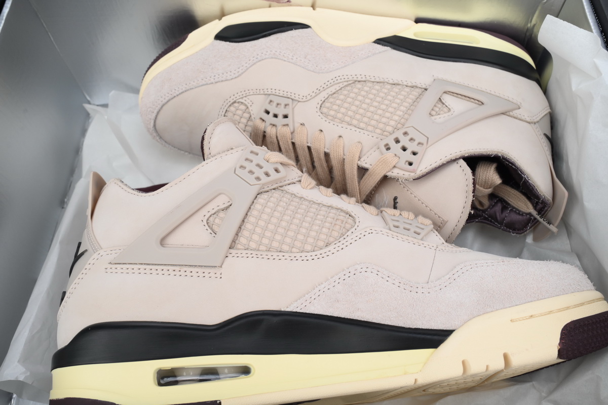 TOP Version A Ma Maniére x Wmns Air Jordan 4 Retro While You Were Sleeping FZ4810-200 