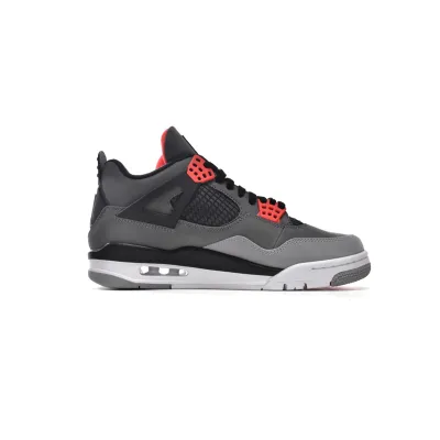 TOP Version Air Jordan 4 Red Glow Infrared DH6927-061  02