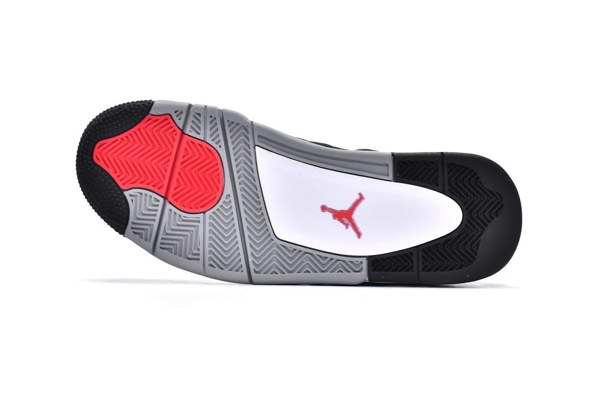 TOP Version Air Jordan 4 Retro Black Canvas DH7138-006 