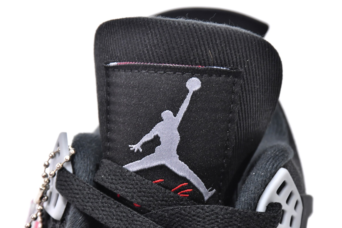 TOP Version Air Jordan 4 Retro Black Canvas DH7138-006 