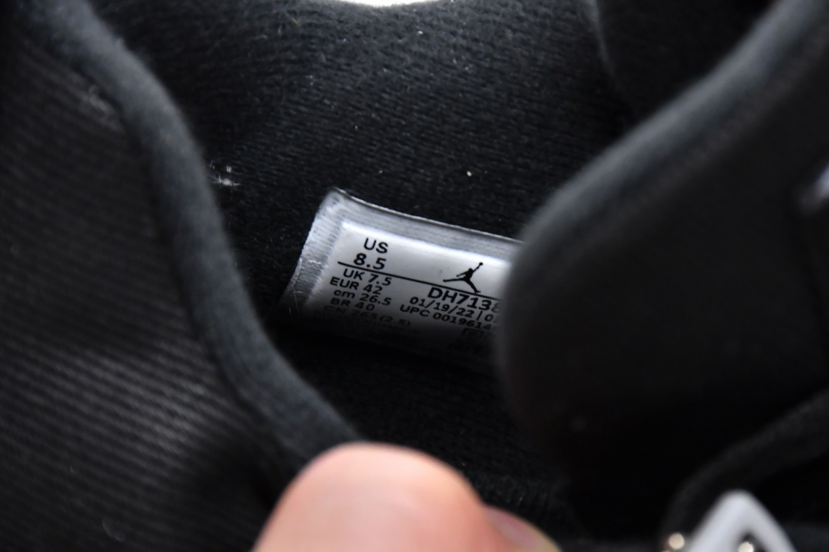 TOP Version Air Jordan 4 Retro Black Canvas DH7138-006 