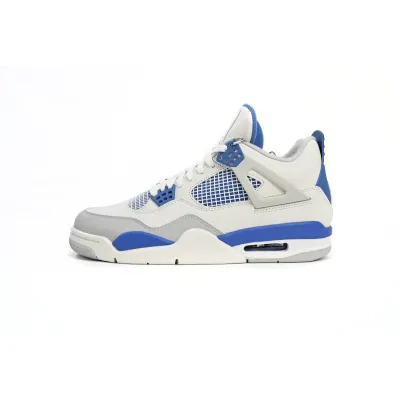 TOP Version Air Jordan 4 Retro Military Blue 308497-105  01