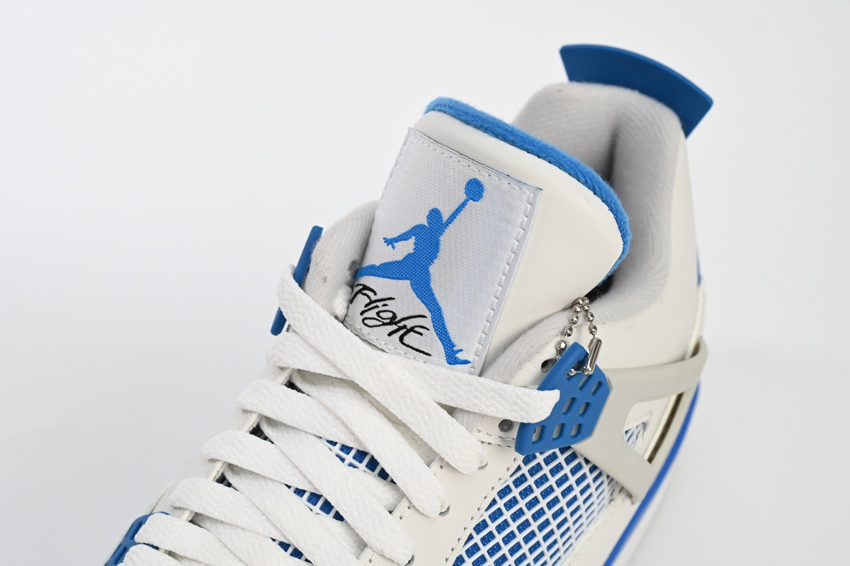 TOP Version Air Jordan 4 Retro Military Blue 308497-105 