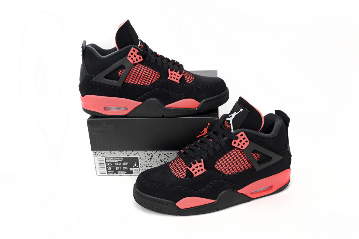 TOP Version Air Jordan 4 Retro Red Thunder CT8527-016 