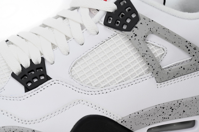 TOP Version Air Jordan 4 Retro White Cement 840606-192