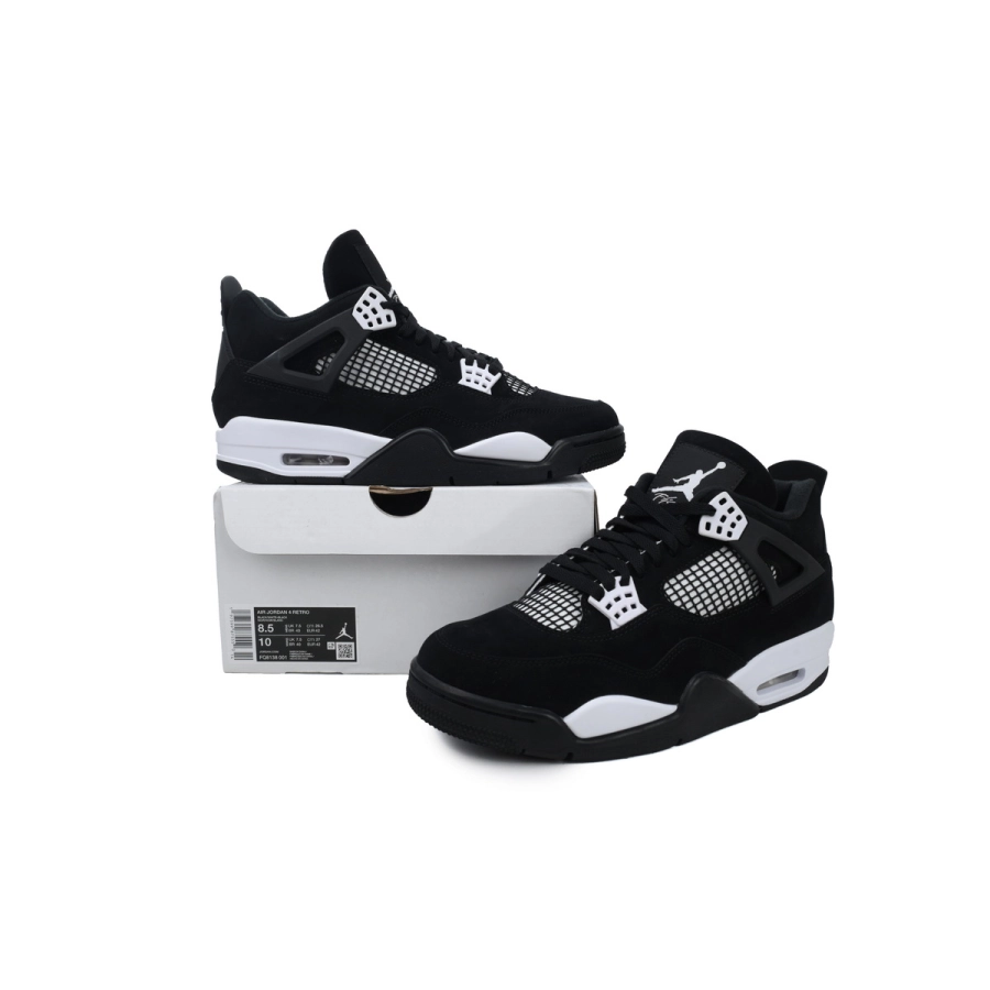TOP Version Air Jordan 4 Retro White Thunder FQ8138-001