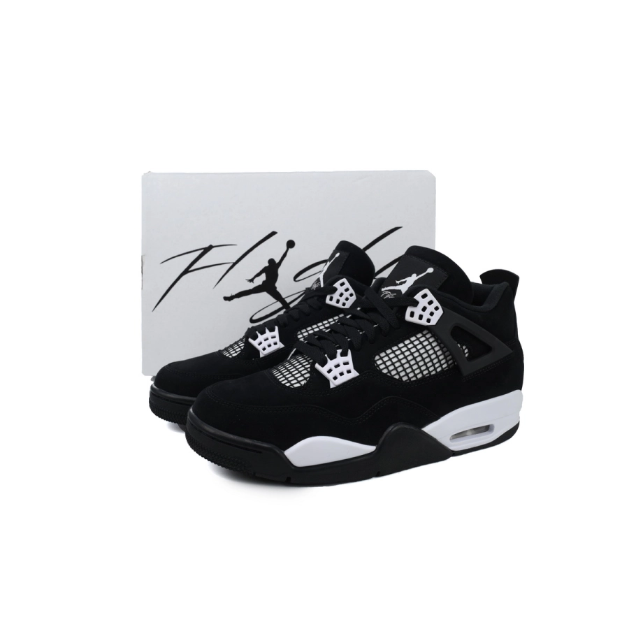 TOP Version Air Jordan 4 Retro White Thunder FQ8138-001