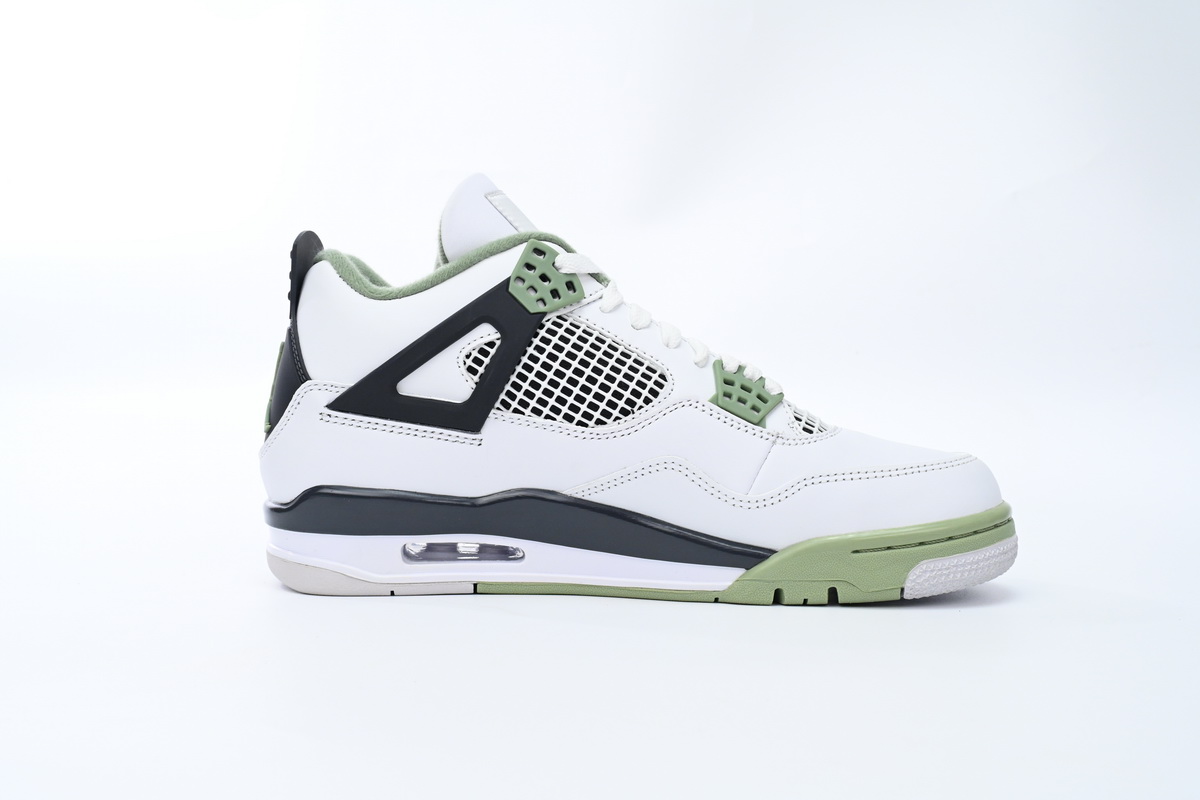 TOP Version Air Jordan 4 WMNS  Oil Green Seafoam (W) AQ9129-103