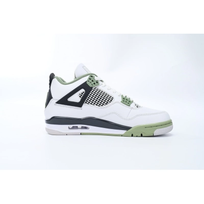 TOP Version Air Jordan 4 WMNS  Oil Green Seafoam (W) AQ9129-103 02