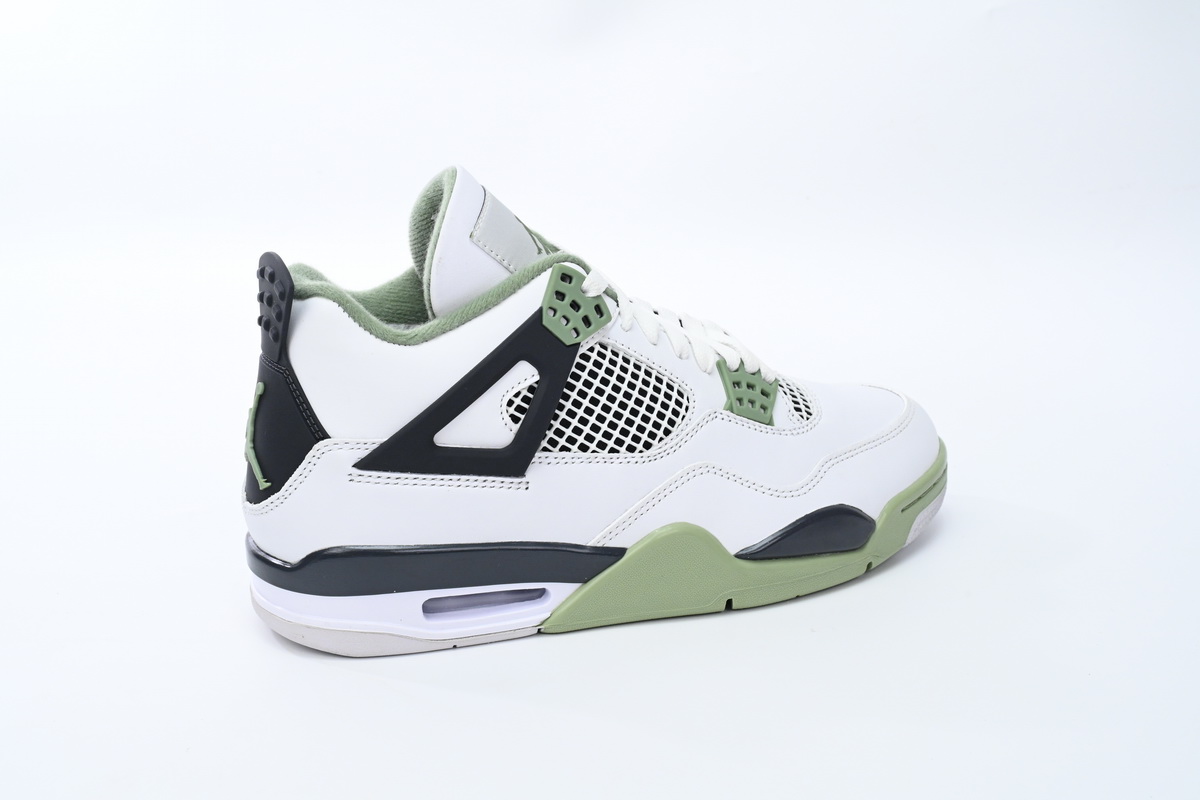 TOP Version Air Jordan 4 WMNS  Oil Green Seafoam (W) AQ9129-103