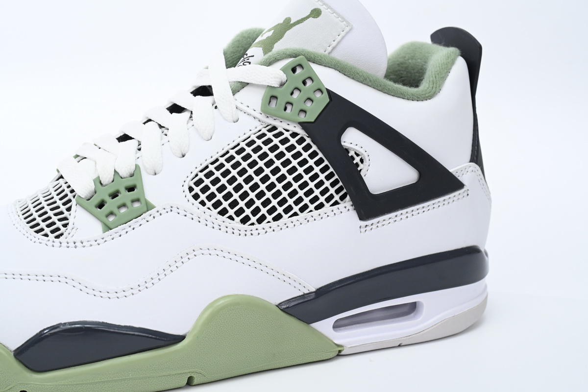 TOP Version Air Jordan 4 WMNS  Oil Green Seafoam (W) AQ9129-103
