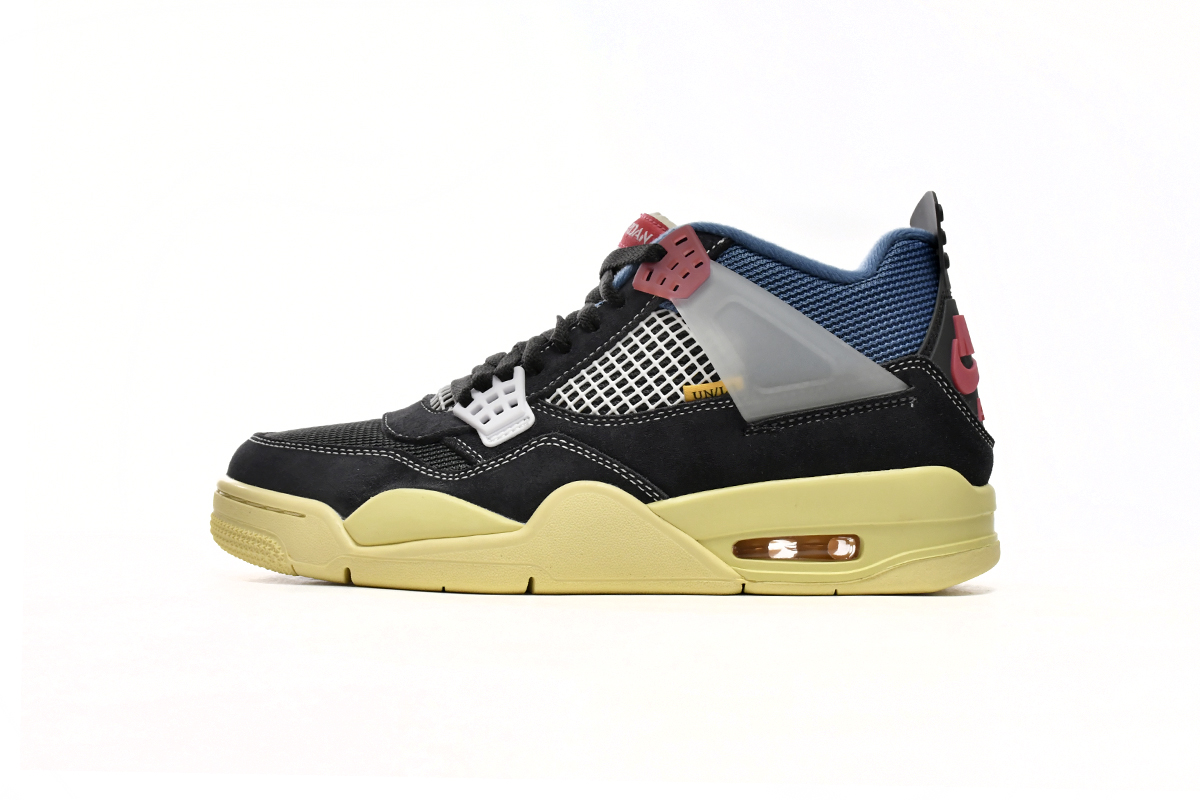 TOP Version Union LA x Air Jordan 4 Retro Off Noir DC9533-001 