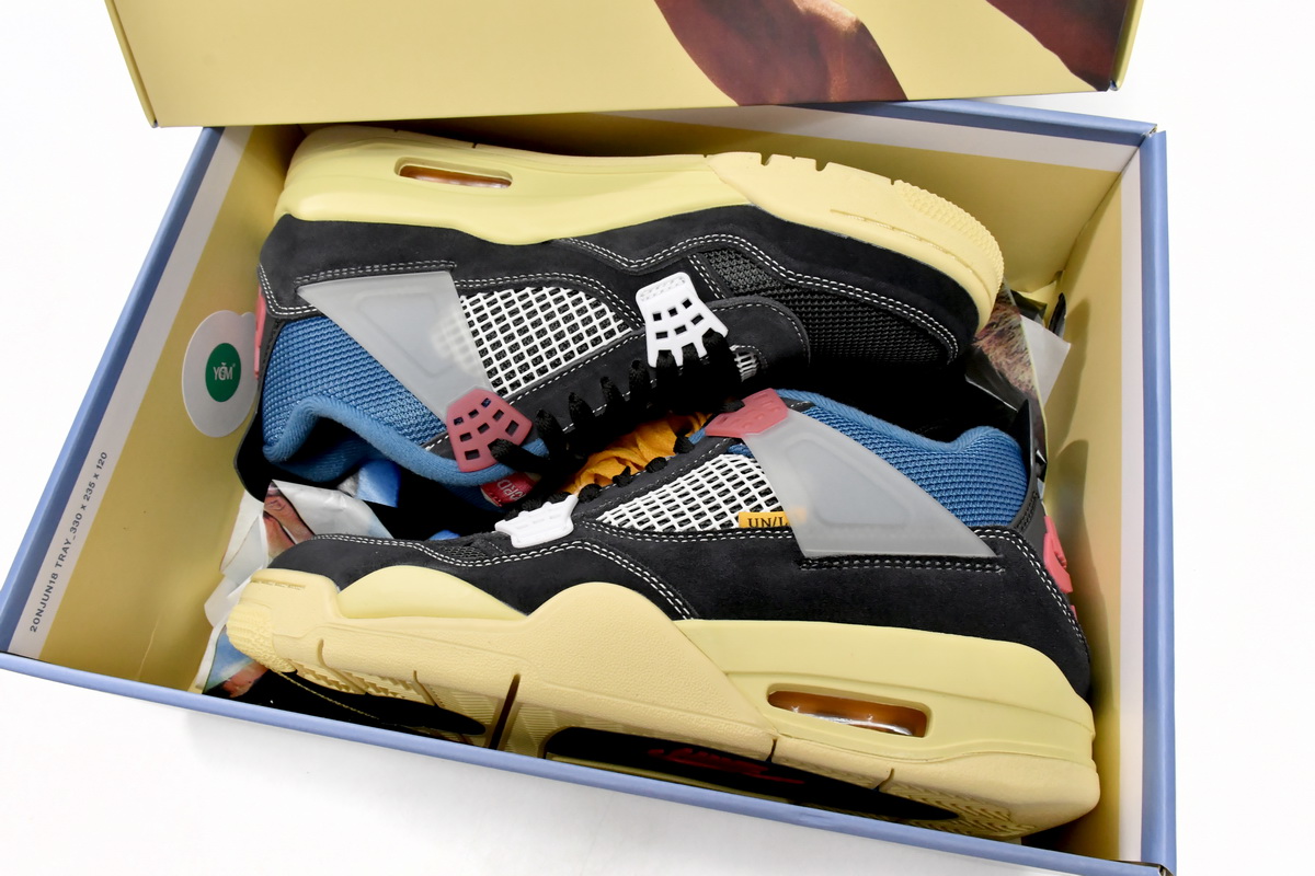 TOP Version Union LA x Air Jordan 4 Retro Off Noir DC9533-001 