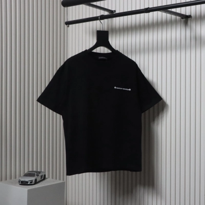 Chrome Hearts 25ss Back Multi-label Printing T-shirt Black 01