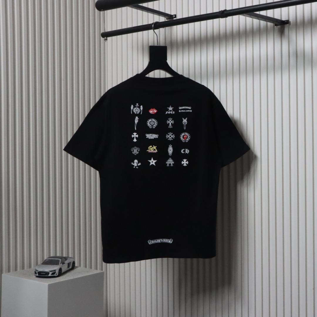 Chrome Hearts 25ss Back Multi-label Printing T-shirt Black