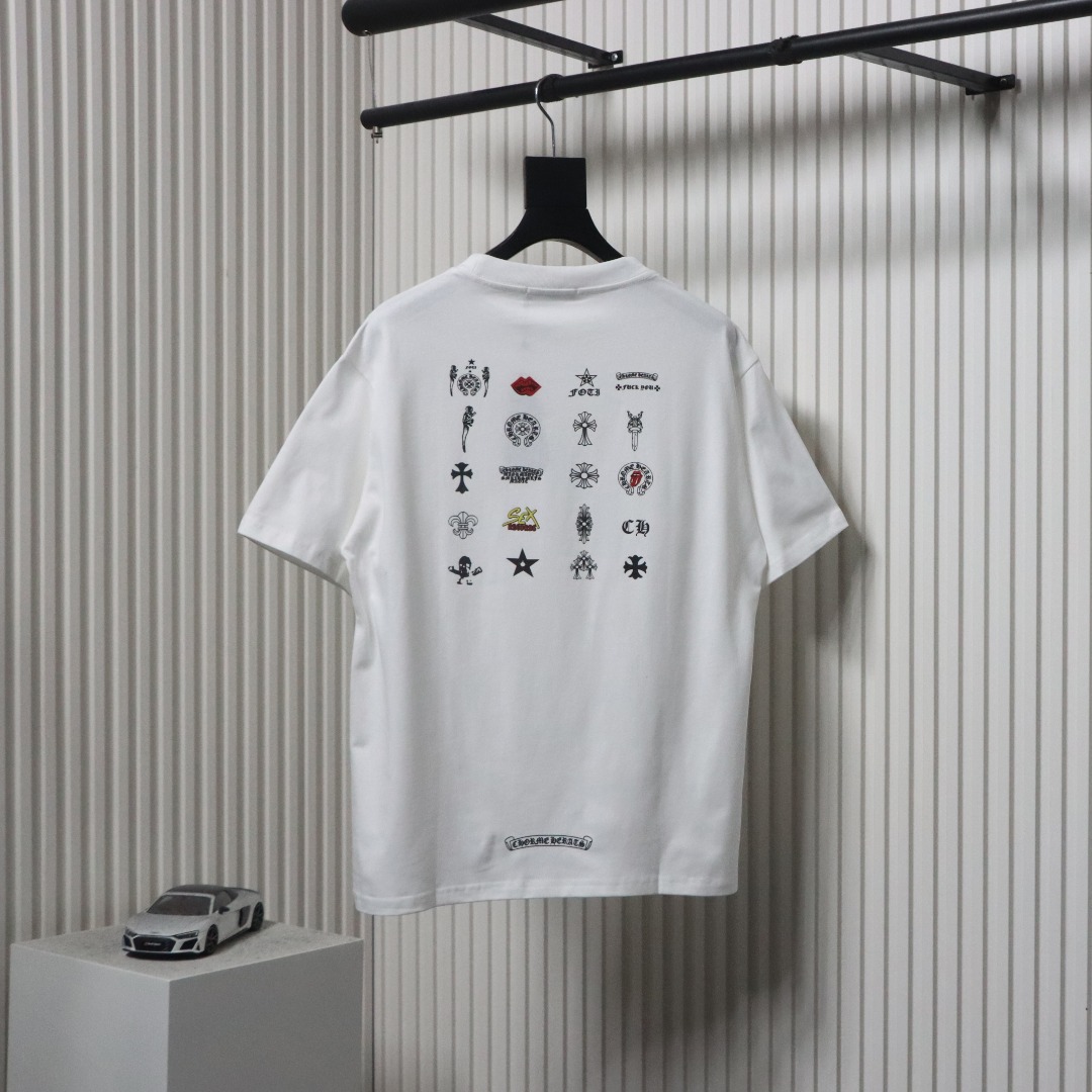 Chrome Hearts 25ss Back Multi-label Printing T-shirt White