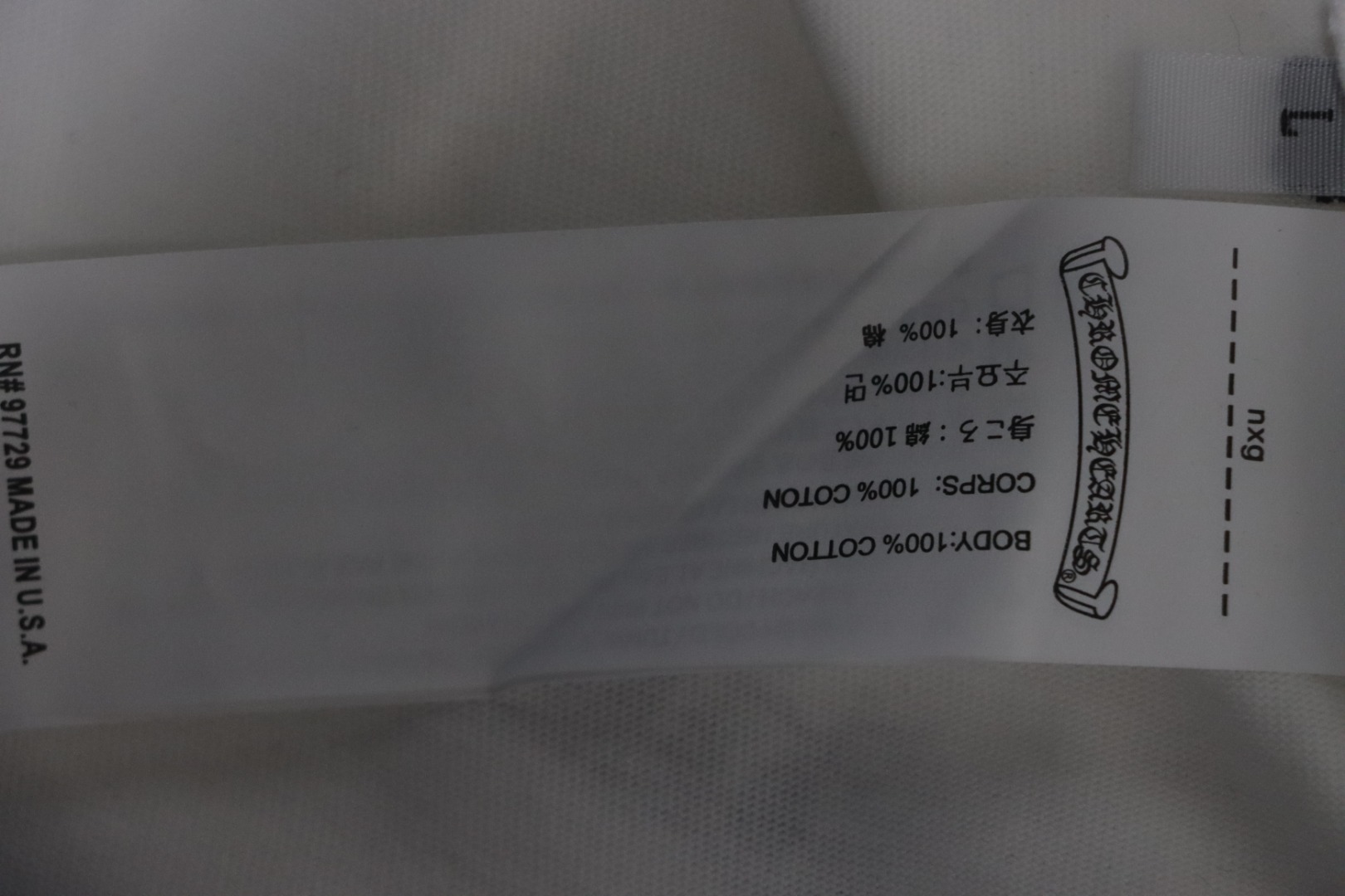 Chrome Hearts 25ss Back Multi-label Printing T-shirt White