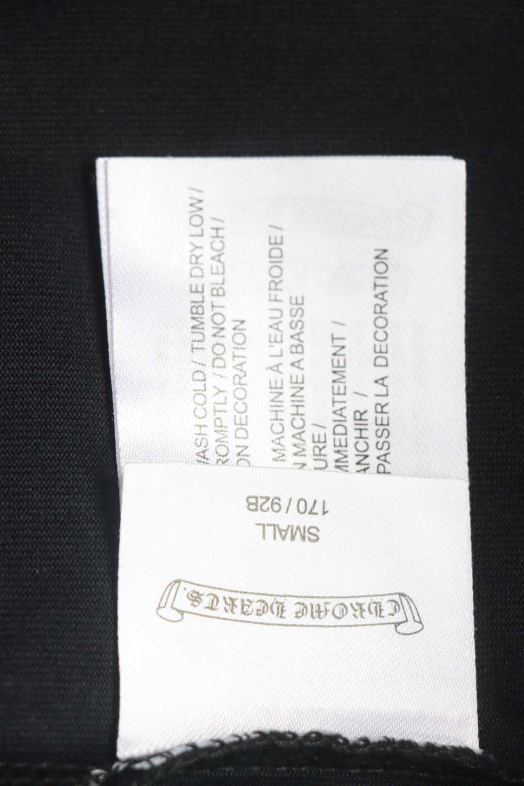 Chrome Hearts 25ss Catwalk Cross Patch Embroidery Washed Burnt Flower T-shirt Black