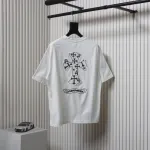 Chrome Hearts 25ss Catwalk Cross Patch Embroidery Washed Burnt Flower T-shirt White