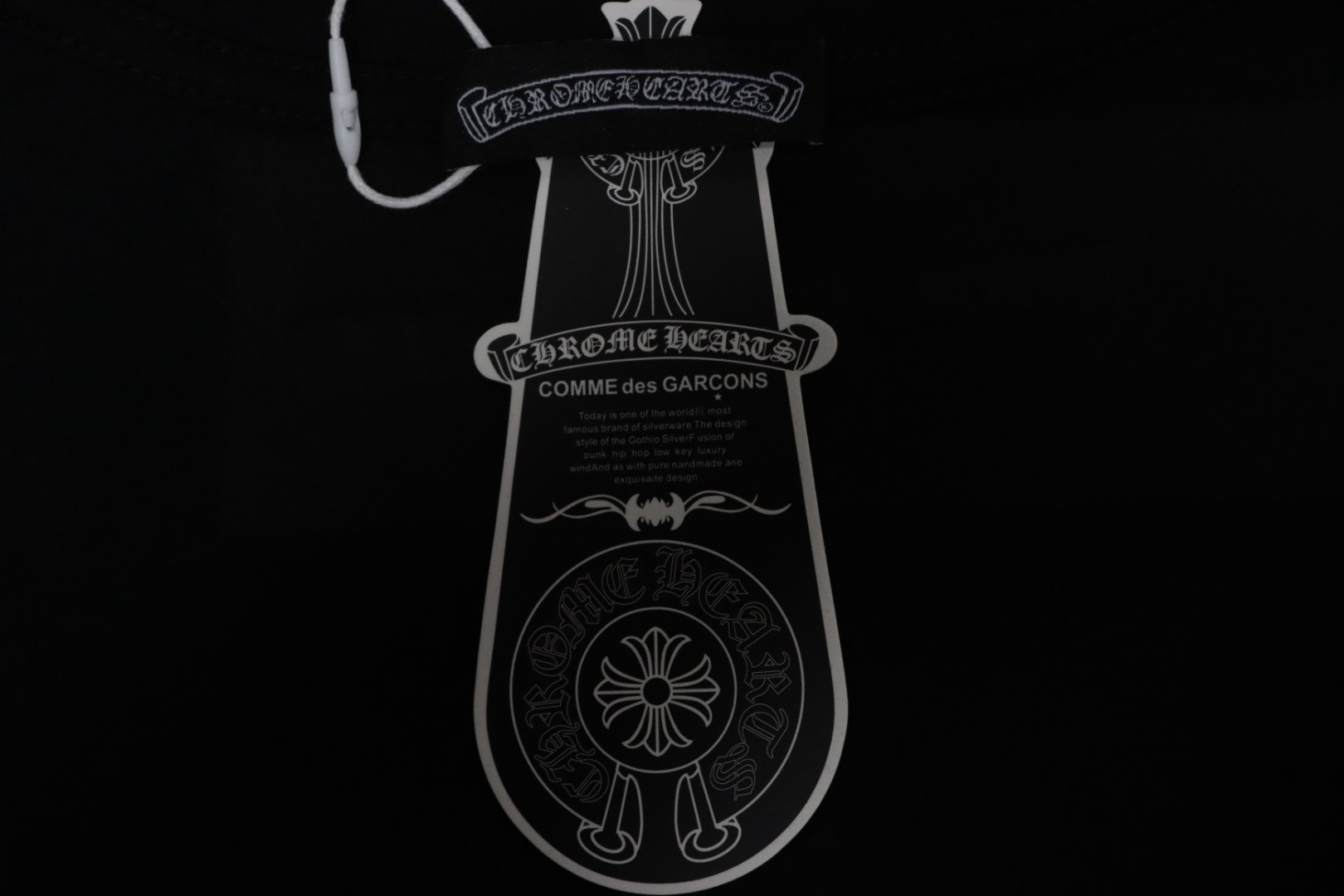 Chrome Hearts 25ss Cut-out Patchwork With Silver Cross Embroidery T-shirt Black