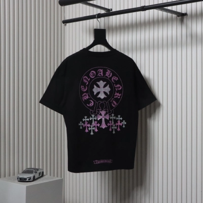 Chrome Hearts 25ss Glitter Logo Print T-shirt Black 02