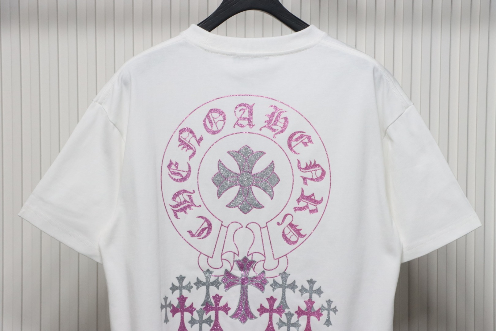 Chrome Hearts 25ss Glitter Logo Print T-shirt White